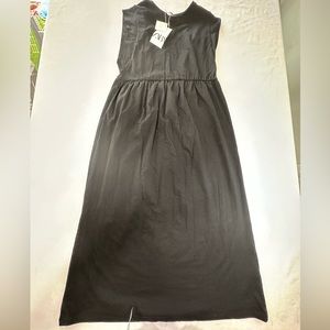 NWT Zara Black Maxi Dress Womens Size S